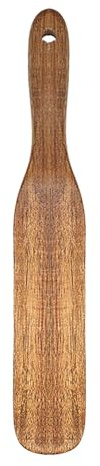 Wooden Spatula Kitchen Utensils Baking Accessories Sourdough Spatula Mixing Spoon Stirring Stick Slender Spurtle Porridge Stirrer Reaching Bottom Cooking Utensils with Hanging Hole