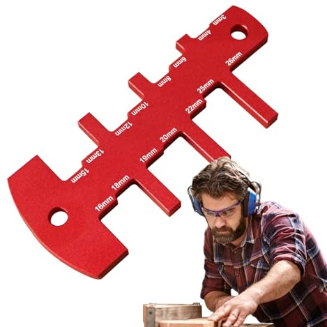 Jauge de hauteur de scie | Outils de mesure de la hauteur de scie | Règle de mesure compacte pour menuisier, outil de mesure domestique pour projets de traitement