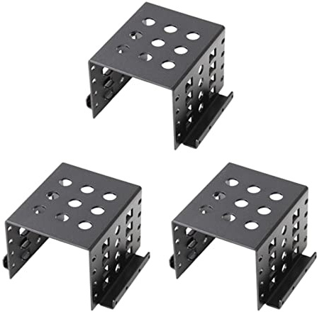 Janasiba 3 x 4 bahías de 3,5 a 2,5 discos duros interno adaptador soporte soporte de aleación de aluminio