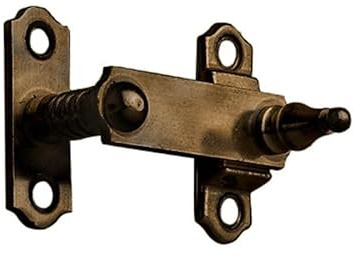 -1980-MADERAS CAMACHO SUMINISTROS INDUSTRIALES Aldabilla Latón Bronce Envejecido Modelo 18 con cuello de 30mm