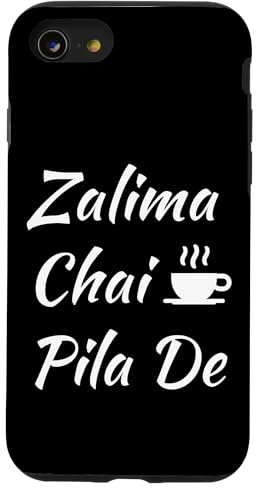 Zalima Chai Pila De Gran Viral Desi Pakistaní India Diseños Carcasa para iPhone SE (2020) / 7/8