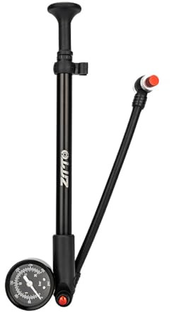 equlup Stoßpumpe, Fahrradschockpumpe mit 300psi Hochdruckluftbikepump -Schraderventil für die Vordergabel -Heckaufhängung für Mountain Road Bike