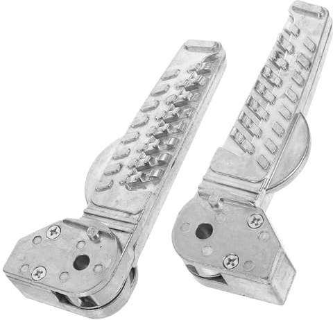 POPETPOP Estriberas Plegables para Motocicleta, Juego de 2 Reposapiés Traseros Resistentes, Compatible Gtr y Motos Eléctricas, Accesorios de Modificación para Viajes Seguros y Confortables