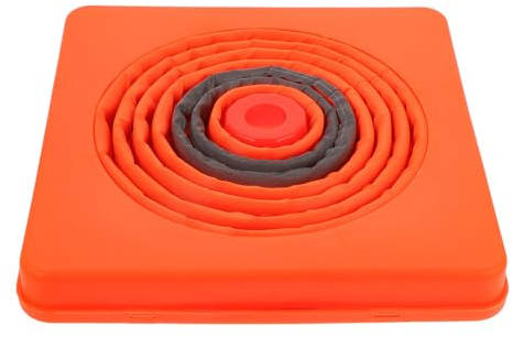 DIKACA 2 pezzi Coni Stradali Estensibili in PP e Resistente per Sicurezza e Giochi Outdoor Segnalazione Visibile per Allenamento Calcio e Barriere Parcheggio