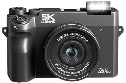 Evoluir Digital Camera(Black 5K+32G card)