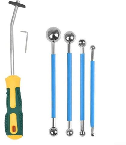 Kit di attrezzi per sigillatura, 6 pezzi per la rimozione della malta per la riparazione di piastrelle e pavimenti in silicone con raschietto