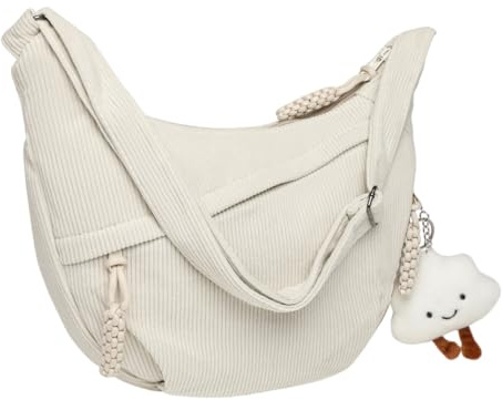 Micmores Umhängetasche Damen Halbmond Crossbody Bag Verstellbare SchultertascheIdeal für Arbeit Reisen Uni