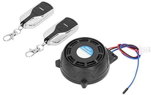 Aramox Système d'alarme de sécurité pour Moto, Dispositif Antivol étanche avec 2 Télécommandes, Fonctionne pour la Plupart des Motos et Scooters