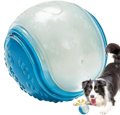 Generico Boules lumineuses pour chiens | Jouet en Squeaky pour le plaisir - Boule de jeu pour chiens, pour entraînement, voyage, plage, piscine, cour, maison, jardin, intérieur et extérieur