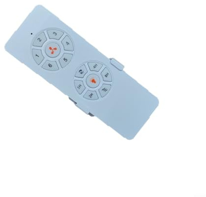 GLFLOW Telecomando bianco per ventilatore da soffitto, per modelli di ventole inverter, impostazioni di velocità di frequenza variabile (C)