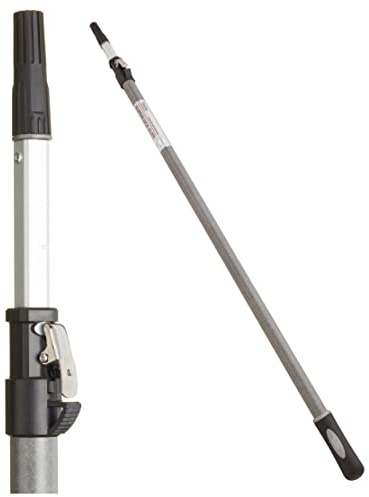 ProDec Advance 1,2–2,4 m Super Lock Elite högpresterande förlängningsstång av glasfiber och aluminium för färgrullar, erbjuder större räckvidd, kompatibel med skruv- och pluggramar
