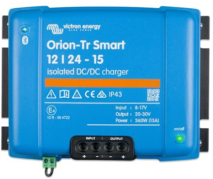 Victron Energy Orion-TR Smart 12/24-Volt 15 A 360 W CC-CC Chargeur Isolé (Bluetooth)