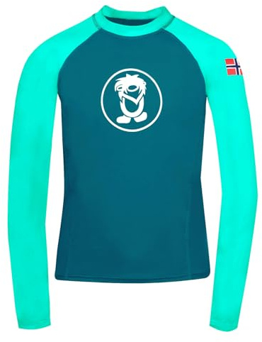 Trollkids Kids Kvalvika Shirt 164, Dark Mint