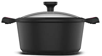 Taurus Great Moments Cazuela 20 - Cazuela de aluminio fundido. 20 cm diámetro. mango ergonómico. apta para todo tipo de fuegos. recubrimiento antiadherente. apta para lavavajillas. libre PFOA. negro