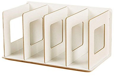 AKOGD CD Ständer DVD Ständer DVD Aufbewahrung CD Halter DVD Halter Medienbox Regal Bücherregal Tisch-Organizer (#1)