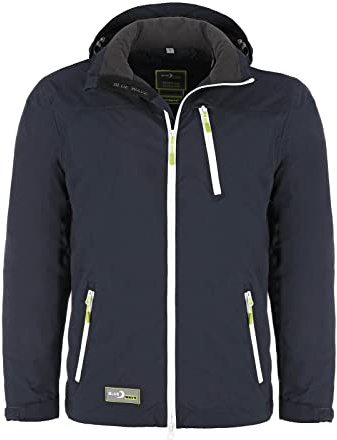 Blue Wave Herren Jacke Funktionjacke Jonas - Outdoorjacke mit abnehmbarer Kapuze