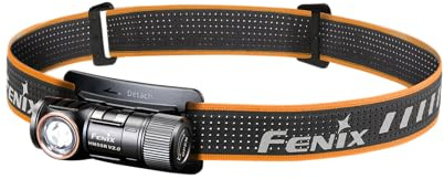 Fenix HM50R V2.0 LED-Stirnlampe, Eck-Taschenlampe, 700 Lumen, rot und weiß Dual-Stromversorgung, Mehrzweck-Stirnlampe Taschenlampe Dual-Use, USB-C wiederaufladbar,rotlicht