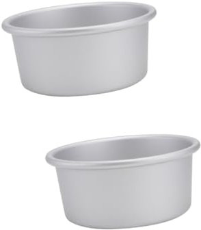 ABOOFAN 2 Pezzi 5 formine per dolci antiruggine Lega di alluminio tortiera Il formaggio bicchiere di carta focaccina