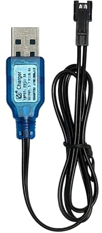 3.7V Battery Charger with SM-2P Plug USB Charging Cable, NI-MH Battery USB Charger Cable Universal RC Cable for RC Car Boat Drone RC Aircraft and Other Remote Controlled Toys
