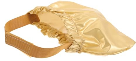 CIYODO Katzen Und Hunde-Badekappe wasserdichte Duschhaube Für Haustiere Ohrenabdeckung Aus Satin Für Stressfreies Baden Für Kleine Tiere Goldene Farbe