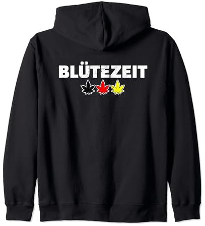 Blütezeit Kiffen Deutschland April 2024 Cannabis Legal Kapuzenjacke