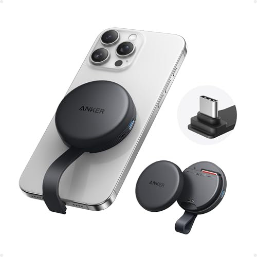 Anker MagGo Adaptateur USB-C lecteur de carte SD portable avec câble intégré, fentes pour SD et TF, transfert