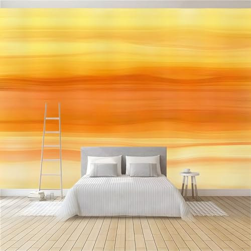 Fototapete Farbverlauf Gelb 200 x 140 cm 3D Vliestapete Wandbild, Mustertapete Moderne Wandtapete, Wohnzimmer Schlafzimmer Kinderzimmer Büro Flur Wanddeko