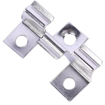 Lot de 100 clips WPC en acier inoxydable pour terrasse - Clips de fixation pour lames de terrasse composite - Clips pour montage de lames de terrasse (argent 10,3 mm)