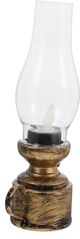 Cabilock Kerosinlampe Elektronisch Vintage Petroleumlaterne Für Tischdekoration Innenbereich Retro Lampe Simulation Petroleumlampen-Imitation