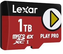 Lexar Play PRO MicroSDXC Express-Karte 1TB, bis zu 900MB/s Lesen, 600MB/s Schreiben, spieloptimiert, A2, 4K, Hochgeschwindigkeits-Speicherkarte für Handheld-Konsolen, Switch, tragbare Gaming-Geräte
