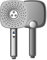 Heuffe Alcachofa de Ducha Alta Presión-3 Niveles de Flujo 4 Modos de Chorro Multidireccional (Botón Trasero para Chorro Superior)-Tecnología Antical y Ahorro de Agua(Gris)