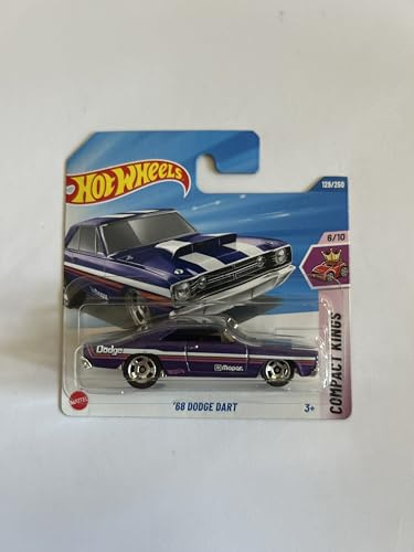 Hot Wheels Maßstabsfahrzeug 1:64 zum Spielen oder Ausstellen. Automodell-Kollektion. Geschenk für Kinder. Modell des Jahres 2025, Wähle 1 Auto (HYY70, 129/250 '68 Dodge Dart)