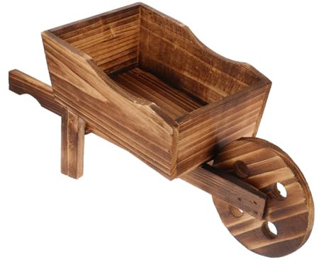ROMISBABA Pot De Fleurs Bois Créatif Charnu Combiné pour Vitrine Décoration De Jardin Brouette Ornementale