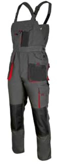 Luckyberg Herren Latzhose, Arbeitshose viel funktionale Taschen. Arbeitslatzhose Herren Größe: 44-62