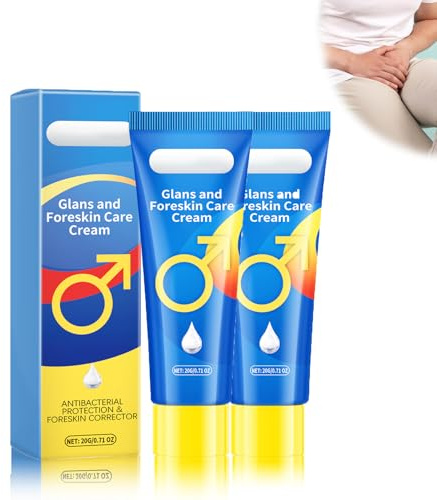 2 Stück Männer Natürliche Kortisonsalbe, Phimose Salbe, Phimose-Vorhaut-Korrektur-Gel Für Überschüssige Vorhaut, Beruhigend und Feuchtigkeitsspendend, Schnelle Und Sanfte Wirkung