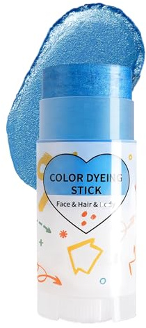 Bâton de peinture pour le corps bleu, Shimmer Crayons de maquillage pour Halloween, peinture pour le corps des yeux, imperméable, couverture complète du visage, pour clown, vampire, zombie, cosplay