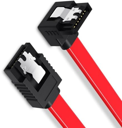 SATAIII 6Gb/s Cavo dati di bloccaggio flessibile lunghezza 50 cm design salvaspazio SATA3.0 per computer server ad angolo blocco