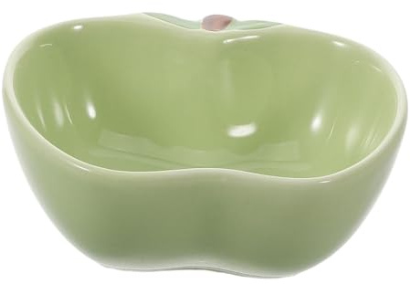 YARNOW Ceramic Small Animal Food Bowl with Nonslip Base -shaped Feeder Dish for Hamsters Chinchillas Guinea Pigs Hedgehogs and Rats Easy to Clean Pet Feeding Accessory