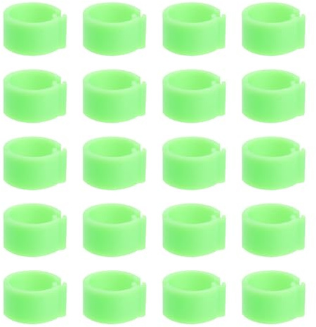 HOODANCOS Pigeon Identification Ring Lightweight Clip-On Plastic 10Mm Bird Leg Bands for Breeding Pigeon and Pet Birds