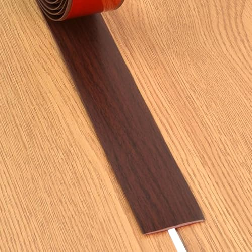 JTPMYFT Perfiles de transición autoadhesivos for de Suelo, perfiles de Borde for Suelos de Vinilo, adecuados for Juntas de Suelo de Entre 1 y 2 cm.(Red Oak,5cm)