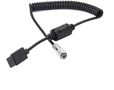 SZRMCC BMPCC 4K 6K Power Cable for DJI Ronin S Gimbal to Weipu SF610 2 Pin Female BMD Blackmagic Pocket Cinema Camera 4K (Coiled Cable)