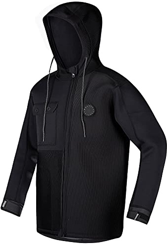 Mystic Watersports - Surf Kitesurf & Windsurfen Ocean Neopren Neoprenanzug Jacke - Schwarz - Unisex