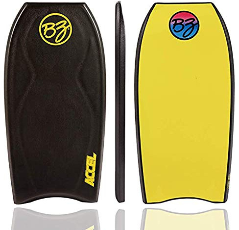 BZ Accel Bodyboard (Black/Black/Royal Yellow, 42)