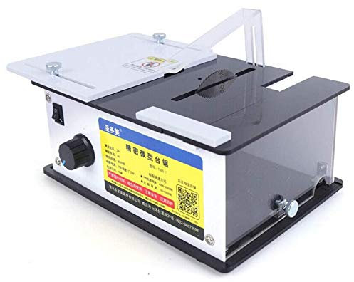 Mini sega da tavolo, 8000 rpm portatile tavola di precisione elettrica sega per la lavorazione del legno DA TE Sega da banco per il modello in legno fatto a mano Artigianato