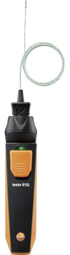 testo - 915i - 0563 4915 - Thermometer mit flexiblem Fühler und Smartphone-Bedienung für die Temperaturmessung in Lebensmitteln, Flüssigkeiten, Gasen und anderen Medien