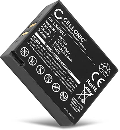 CELLONIC, Batería para Audífonos Compatible con Eartec Ultralite, HUB, Hub Systems (810mAh, 3.7V) Batería de Repuesto LX600LI