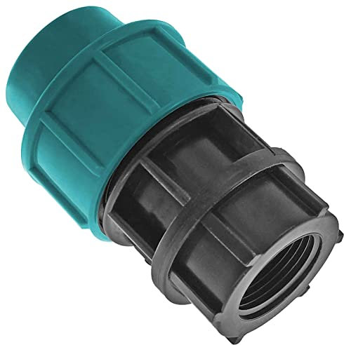 PP Fitting für PE Rohr 20 25 32 40 50mm Verschraubung Kupplung Winkel T-Stück Wunschgröße einfach auswählen >>> Kupplung mit Innengewinde 50mm x 1 Zoll