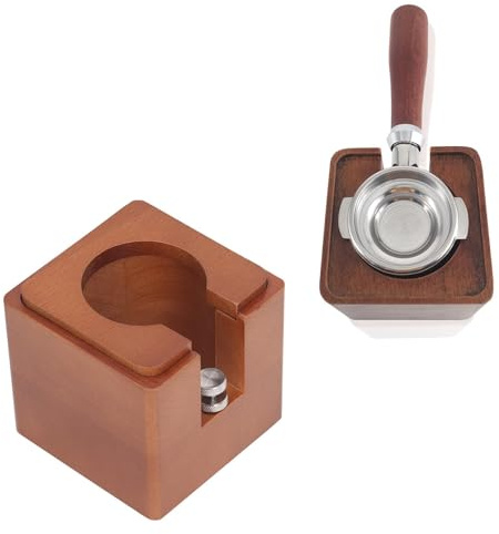 Espresso Tamper Holder Station Espresso Tamping Stand Wooden Coffee Tamper Station Wood Portafilter Stand for 51mm 54mm 58mm