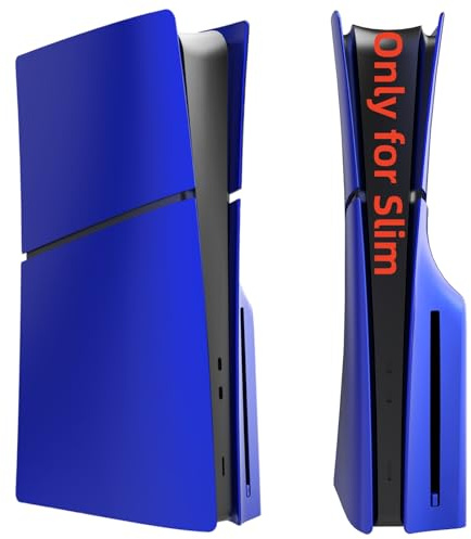 Placas de Cubierta Slim Disc Edition para Nueva Consola PS5, Paneles de Carcasa compatibles con nuevos Accesorios Delgados PlayStation 5, Placa Frontal Protectora de Repuesto (Azul Cobalto)