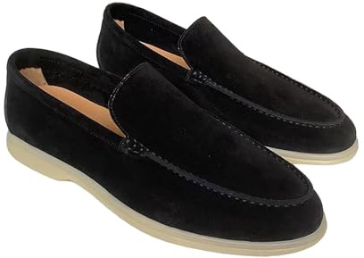 Loafer Herren Wildleder Penny Loafers GemüTlich Fahrende Schuhe Mokassin Slippers Herrenschuhe Slipper Modische Herrenschuhe Mit Einem Fuß Und SteigbüGel Einfarbig Sneaker